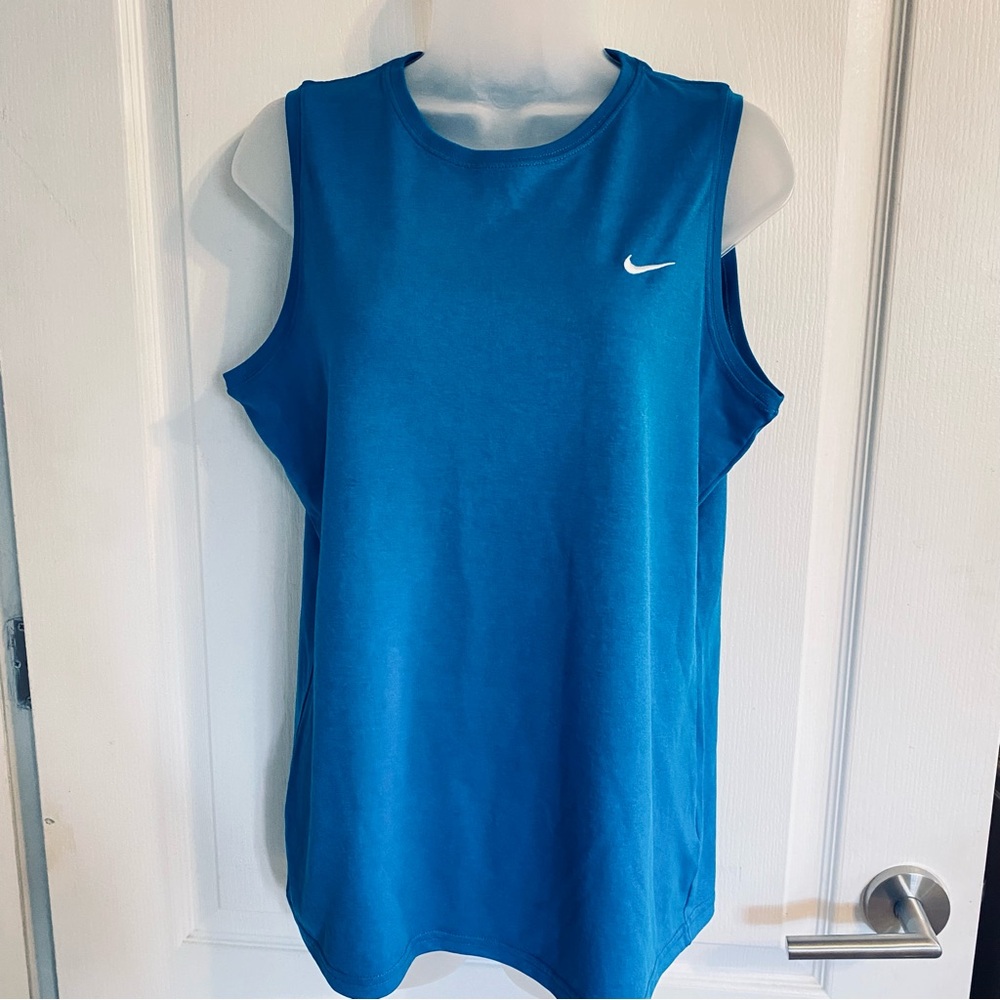 Nike Women's Royal Blue Athletic Tank Top with Swoosh